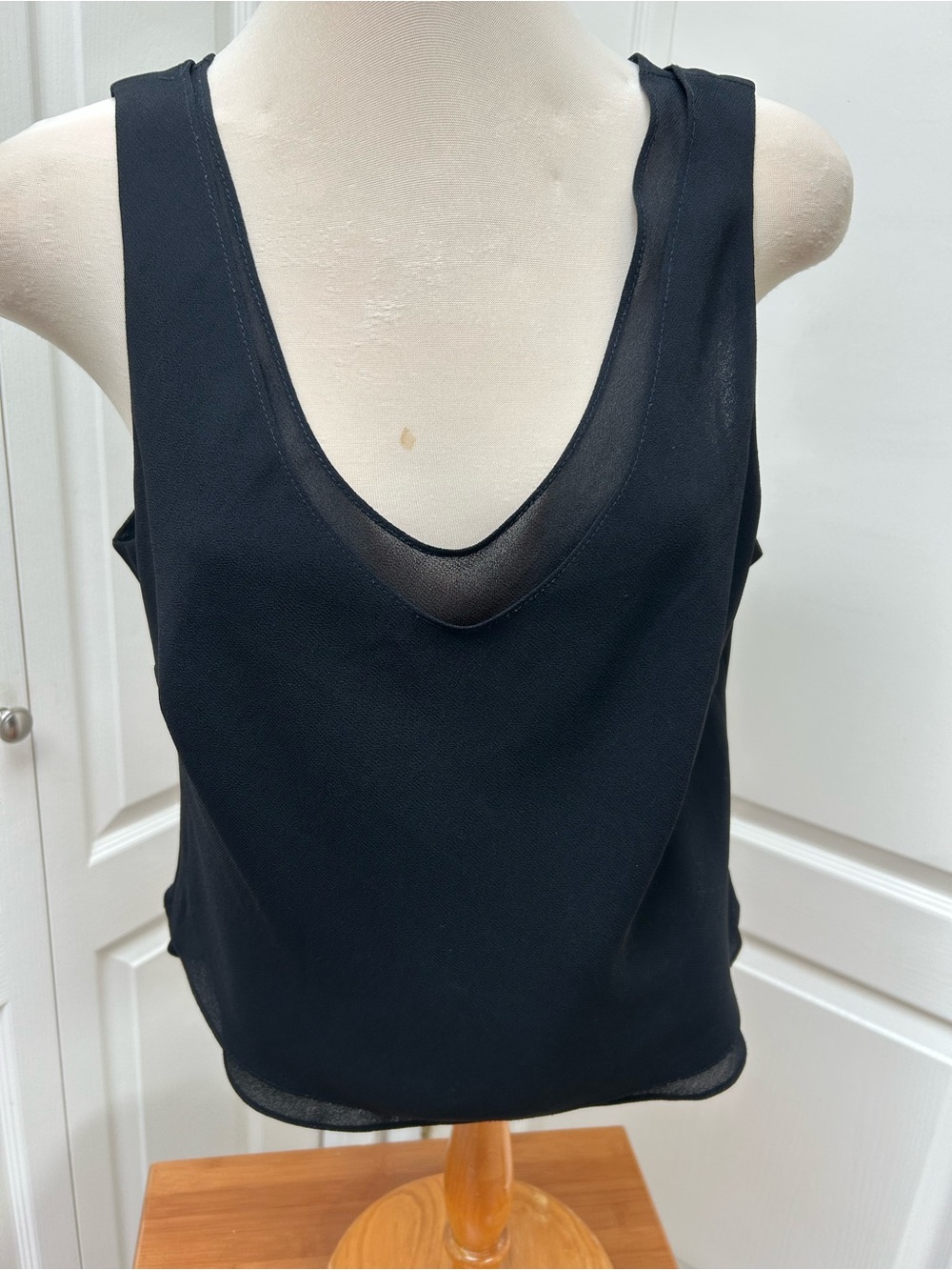 Joseph Ribkoff Black V-Neck Tank